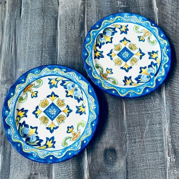 Talavera Mexican Pottery Ceramic Plates Set - Picture 1 of 3